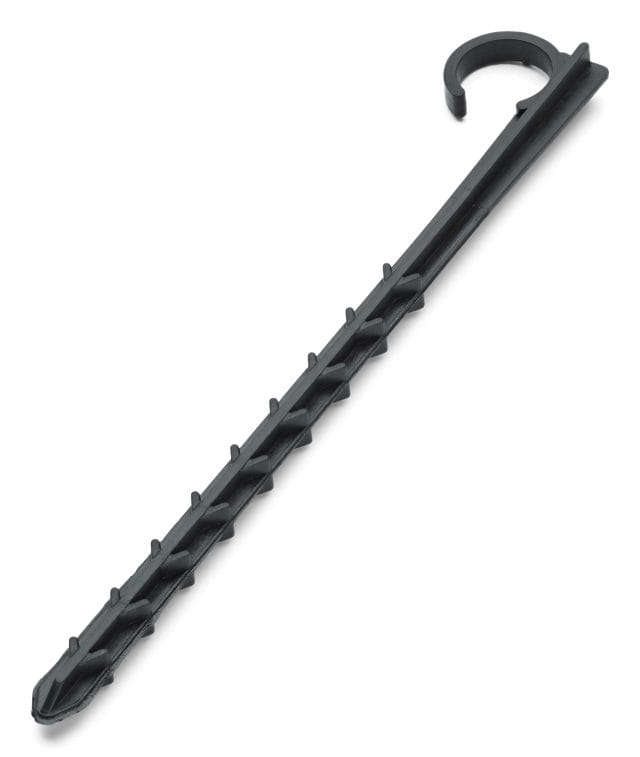 Peg for Pipe - Black - 16 mm